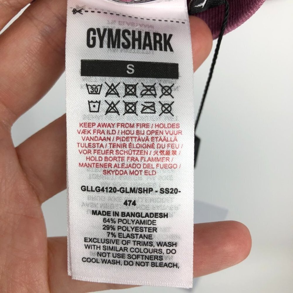 NWT GYMSHARK ADAPT OMBRE SEAMLESS LEGGINGS in PINK/GREY MARL size small - Picture 10 of 16